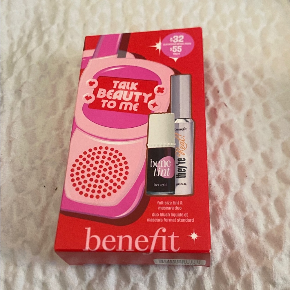 NIB Benefit Talk Beauty To Me Gift Set - Tint & Mascara Duo
